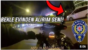 “POLİS”TEN KAÇAN MOTORCULAR